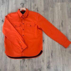 Rag & Bone Orange Shirt Jacket Size L